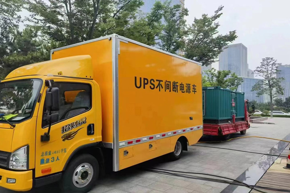 闽侯发电机租赁施工现场