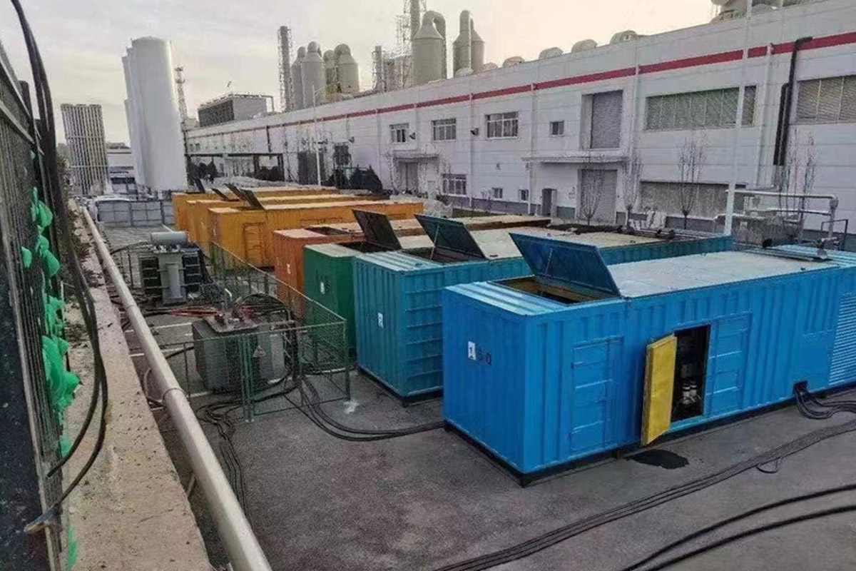闽侯发电机租赁施工现场